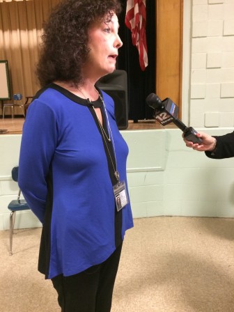 Pam Barrett of the Alabama Department of Health at a recent town hall meeting asking residents to get tested for tuberculosis.