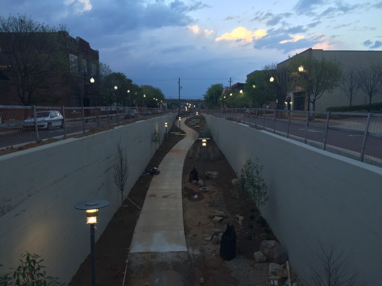 The second part of the trail, between 22nd and 24th streets, will soon open to foot traffic.
