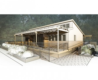 A digital rendering of SURVIV(AL) House.